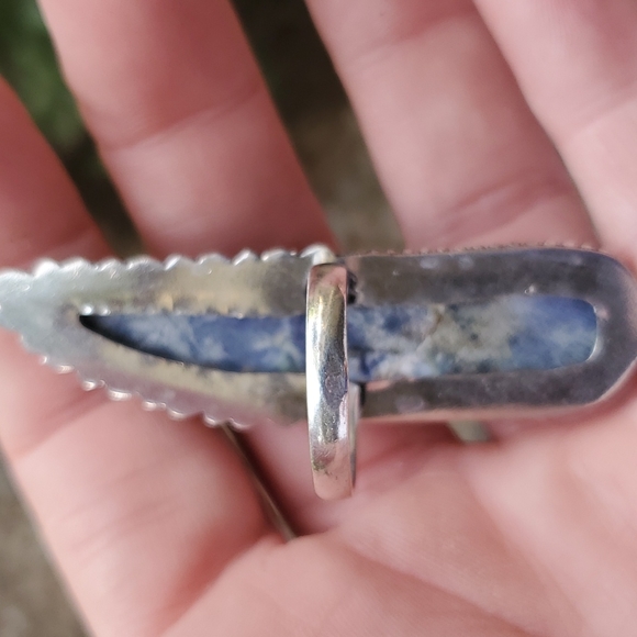 New Huge Sodalite 925 Silver Statement Ring. - Picture 13 of 16